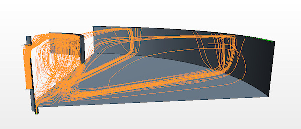 Particulate Flow in Wastewater Treatment Clarifier Tank